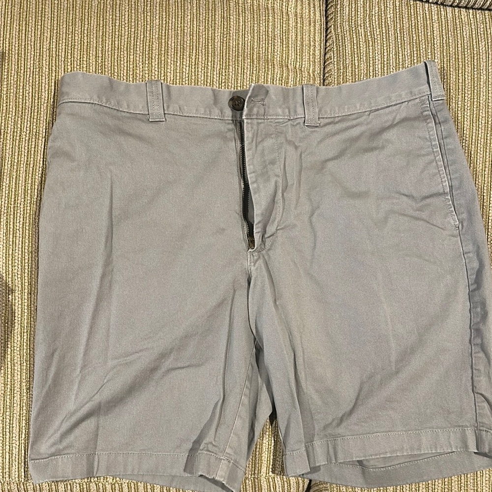 J. Crew Gray Flat Front Shorts with Classic Design 9” inseam